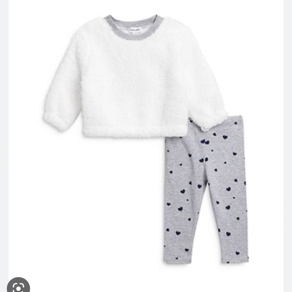 Splendid Baby Girls Ditsy Heart Top & Leggings Set